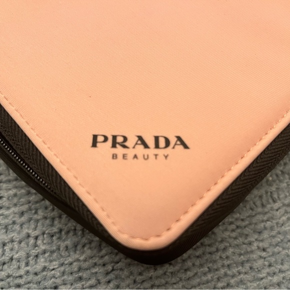Prada Beauty Pink and Black Triangle Pouch - Picture 12 of 13